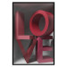 Poster Love in Reds - red texts with 3D effect on a light background 135506 additionalThumb 3