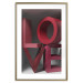 Poster Love in Reds - red texts with 3D effect on a light background 135506 additionalThumb 26