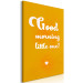 Canvas Print Nice greeting - white lettering in English Good Morning Little One 135706 additionalThumb 2
