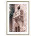 Wall Poster Juliet's Balcony - architecture of red bricks against the backdrop of an Italian town 135906 additionalThumb 16