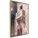 Wall Poster Juliet's Balcony - architecture of red bricks against the backdrop of an Italian town 135906 additionalThumb 8