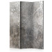 Room Divider Screen Bright Branching (3-piece) - abstraction in white and gray plants 136106