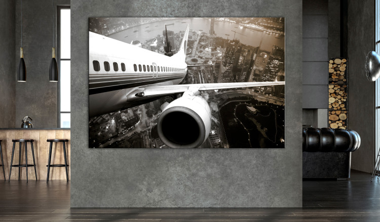 Large canvas print Airplane Take Off [Large Format] 137606 additionalImage 4