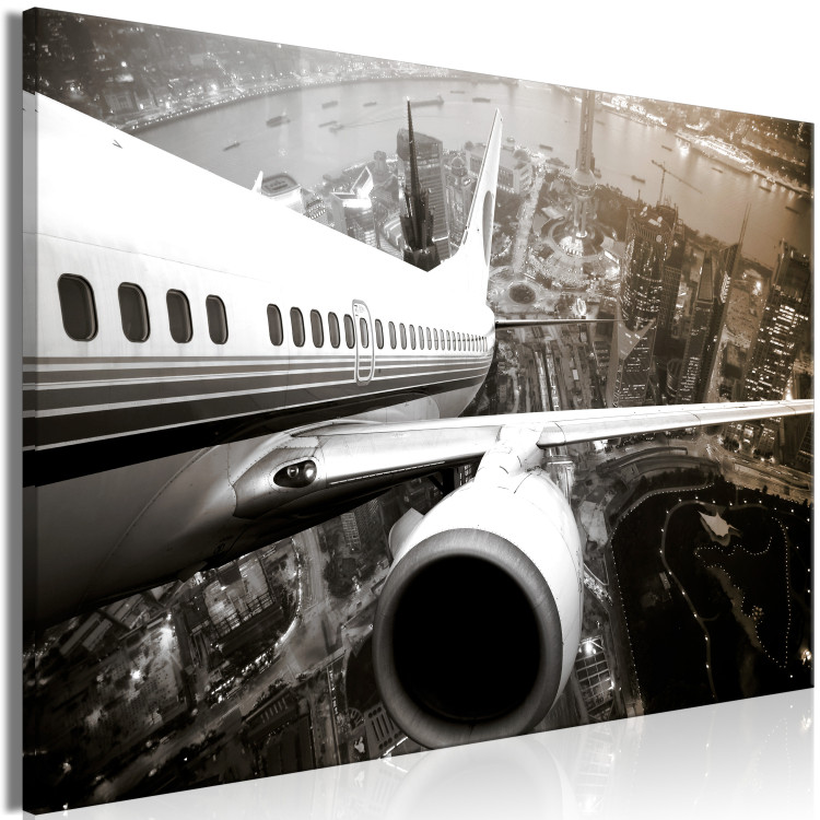 Large canvas print Airplane Take Off [Large Format] 137606 additionalImage 2