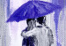 Canvas Lovers Together (1-piece) Wide - romantic landscape in the rain 138406 additionalThumb 4