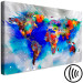 Canvas World of Colors (1-piece) Wide - colorful world map and abstraction 143706 additionalThumb 6