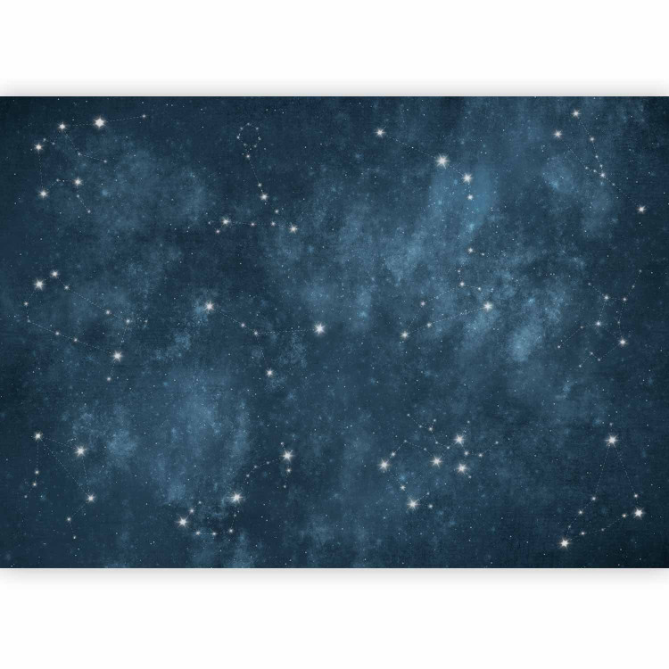 Photo Wallpaper Stars - Constellations of the Signs of the Zodiac in the Navy Blue Space 145306 additionalImage 1