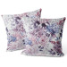 Decorative Velor Pillow Spring arrangement - flowers in shades of pink and blue 147206 additionalThumb 3