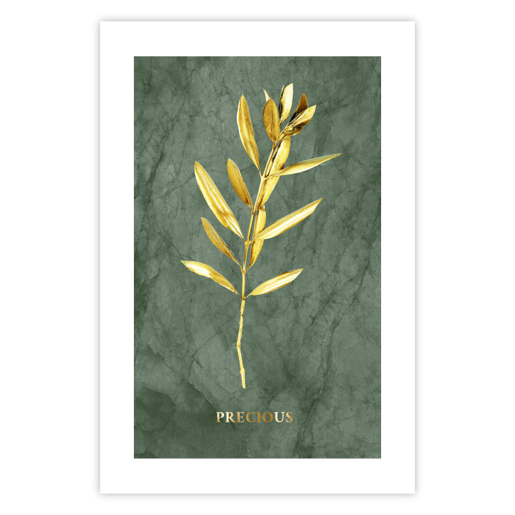 Wall Poster Original Plant - Fragment of an Olive Tree on a Marble Background 148906 additionalImage 21