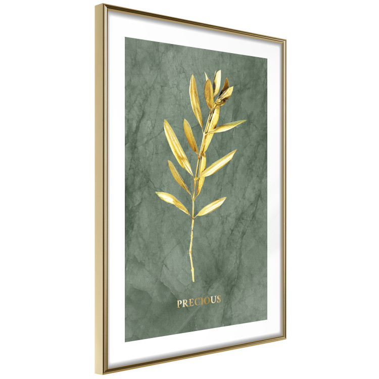 Wall Poster Original Plant - Fragment of an Olive Tree on a Marble Background 148906 additionalImage 9