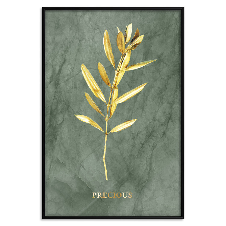 Wall Poster Original Plant - Fragment of an Olive Tree on a Marble Background 148906 additionalImage 20