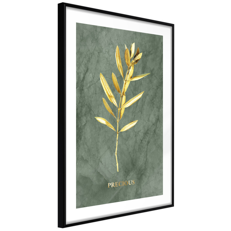 Wall Poster Original Plant - Fragment of an Olive Tree on a Marble Background 148906 additionalImage 6