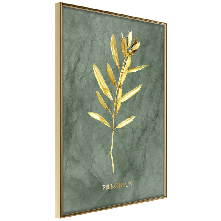 Wall Poster Original Plant - Fragment of an Olive Tree on a Marble Background 148906 additionalImage 5
