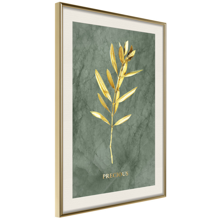 Wall Poster Original Plant - Fragment of an Olive Tree on a Marble Background 148906 additionalImage 11