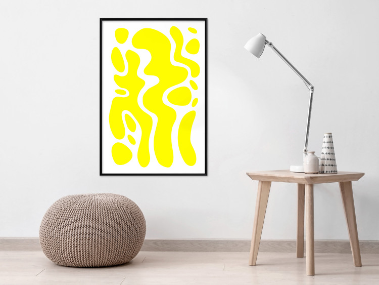 Poster Geometric Abstraction - Light Yellow Spherical Shapes and Forms 149706 additionalImage 13