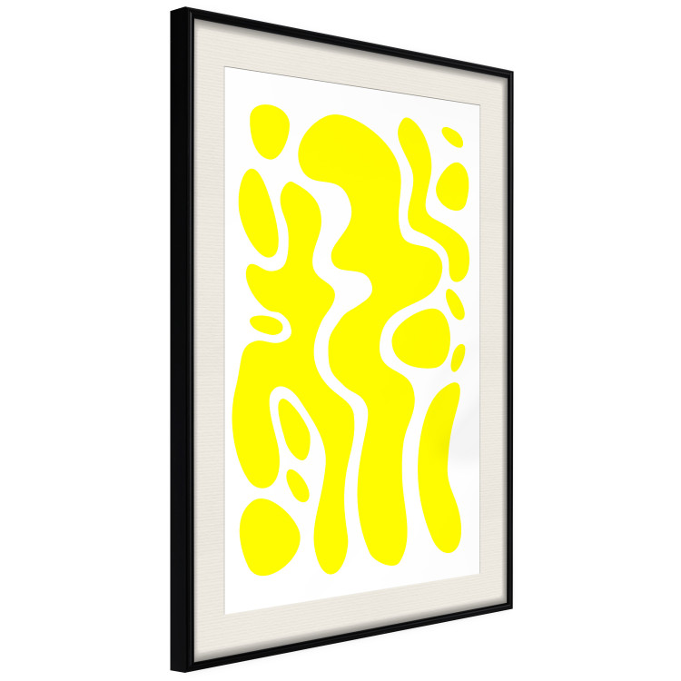 Poster Geometric Abstraction - Light Yellow Spherical Shapes and Forms 149706 additionalImage 7