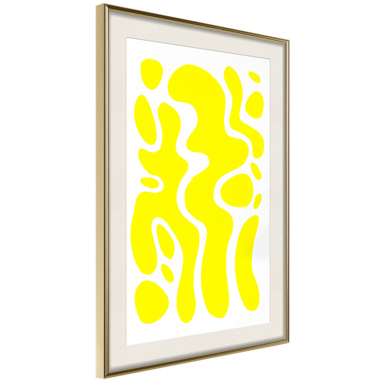 Poster Geometric Abstraction - Light Yellow Spherical Shapes and Forms 149706 additionalImage 12