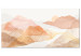Canvas Abstract Mountains - Graphics in Honey Colors With a Landscape 149806
