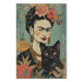 Large canvas print Frida Kahlo - A Portrait of the Japanese-Inspired Painter [Large Format] 152206