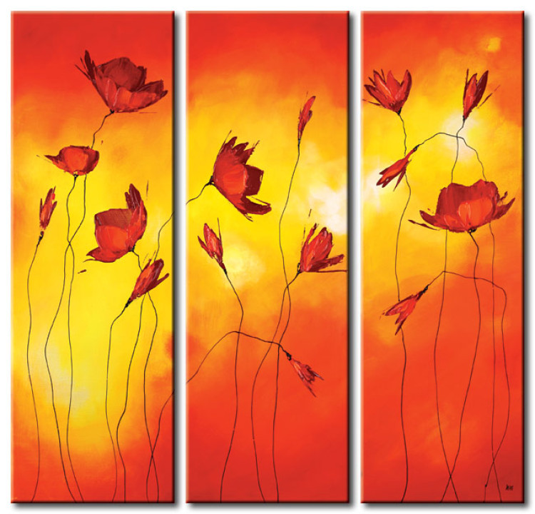 Canvas Art Print Poppies of the sun 46606