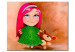 Canvas Emma and teddy bear 48906