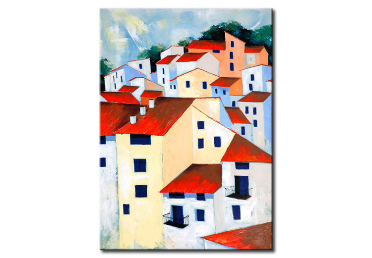 Canvas Print Houses - one over the other 49706