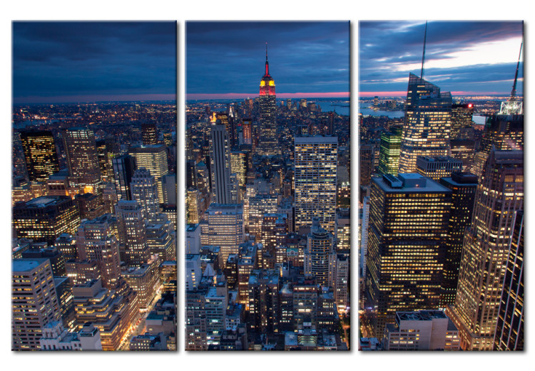 Canvas Art Print View from the top - NYC 58306
