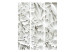 Room Divider Screen Alabaster Garden - flowers and leaves in a texture of white stone 95406 additionalThumb 3