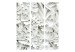 Room Divider Screen Alabaster Garden - flowers and leaves in a texture of white stone 95406 additionalThumb 7