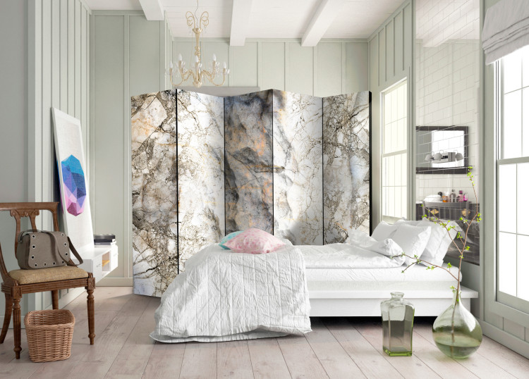 Room Divider Marble Puzzle II - stone texture of marble with a beige accent 96006 additionalImage 4