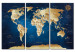 Decorative Pinboard The Dark Blue Depths [Cork Map] 96106 additionalThumb 2