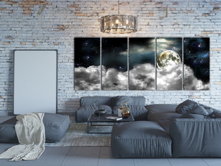 Canvas Art Print Moon in the Clouds I 106716 additionalImage 3