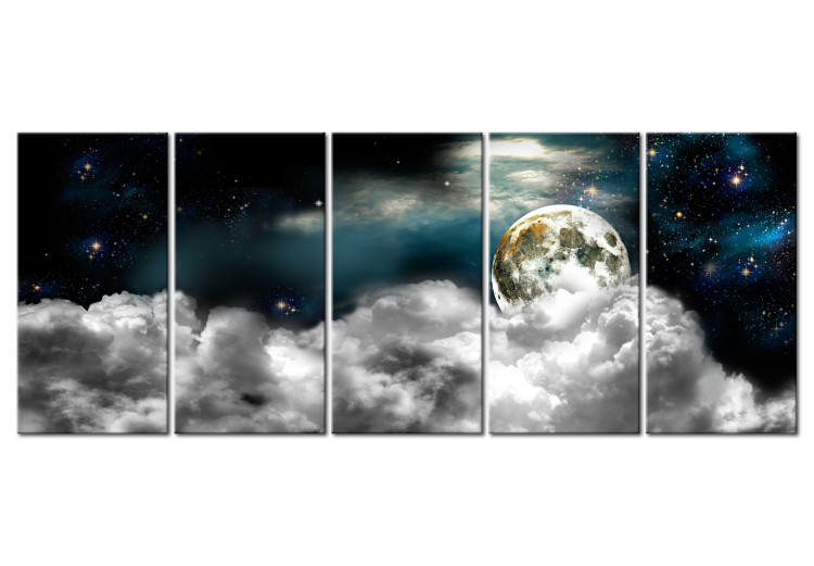 Canvas Art Print Moon in the Clouds I 106716