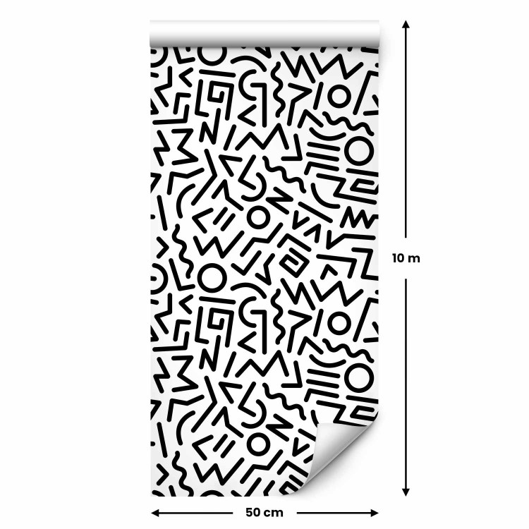 Modern Wallpaper Black and White Maze 108316 additionalImage 7