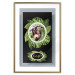 Wall Poster Sloth - brown mammal and tropical green leaves on a black background 116316 additionalThumb 16