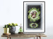 Wall Poster Sloth - brown mammal and tropical green leaves on a black background 116316 additionalThumb 11