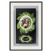 Wall Poster Sloth - brown mammal and tropical green leaves on a black background 116316 additionalThumb 18