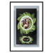 Wall Poster Sloth - brown mammal and tropical green leaves on a black background 116316 additionalThumb 15