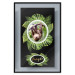 Wall Poster Sloth - brown mammal and tropical green leaves on a black background 116316 additionalThumb 24