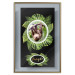 Wall Poster Sloth - brown mammal and tropical green leaves on a black background 116316 additionalThumb 20