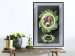 Wall Poster Sloth - brown mammal and tropical green leaves on a black background 116316 additionalThumb 4