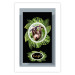 Wall Poster Sloth - brown mammal and tropical green leaves on a black background 116316 additionalThumb 25