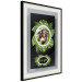 Wall Poster Sloth - brown mammal and tropical green leaves on a black background 116316 additionalThumb 2