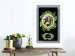 Wall Poster Sloth - brown mammal and tropical green leaves on a black background 116316 additionalThumb 5