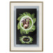 Wall Poster Sloth - brown mammal and tropical green leaves on a black background 116316 additionalThumb 19