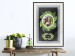 Wall Poster Sloth - brown mammal and tropical green leaves on a black background 116316 additionalThumb 22