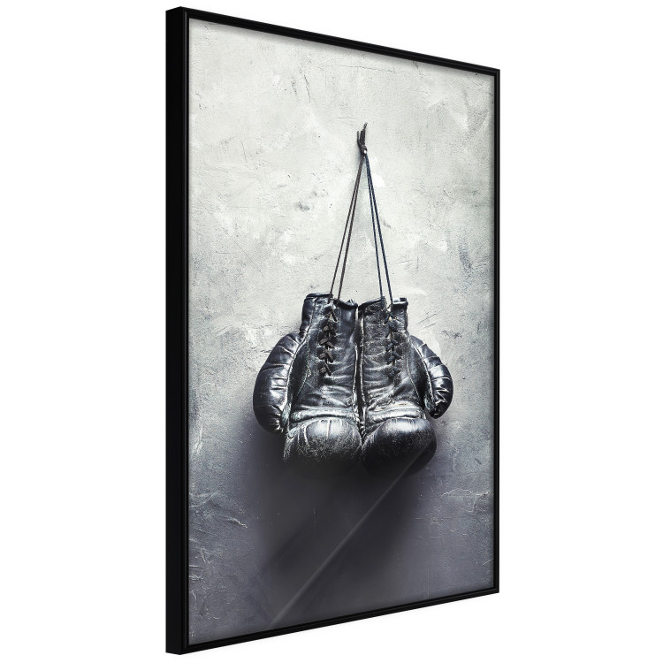 Wall Poster Boxing Gloves - black and white sporty composition in retro style 117016 additionalImage 10