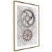 Poster Silver Cogs - industrial composition with two metal gears 118916 additionalThumb 8