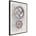 Poster Silver Cogs - industrial composition with two metal gears 118916 additionalThumb 3