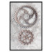 Poster Silver Cogs - industrial composition with two metal gears 118916 additionalThumb 18